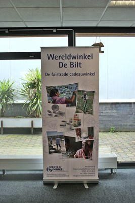 Roll-up banner Wereldwinkel De Bilt